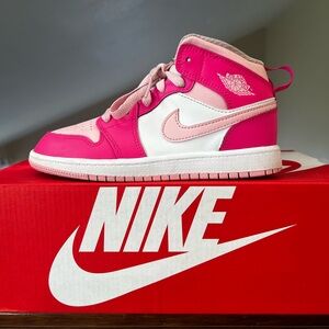 Nike Pink and White Dunks